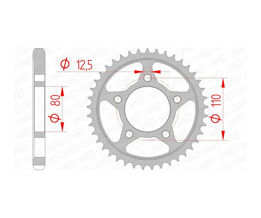 Couronne AFAM acier standard 10605 - 530