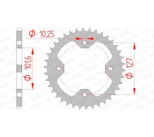 Couronne AFAM acier standard 98500 - 520 - 1074820001