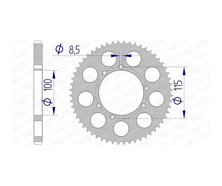 Couronne AFAM aluminium 93117 - 428