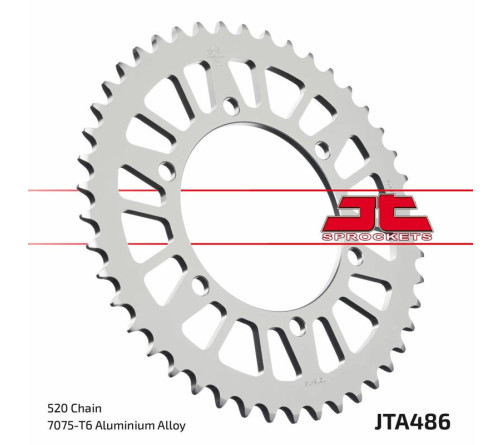 Couronne JT SPROCKETS aluminium ultra-light 486 - 520 - 1096572001