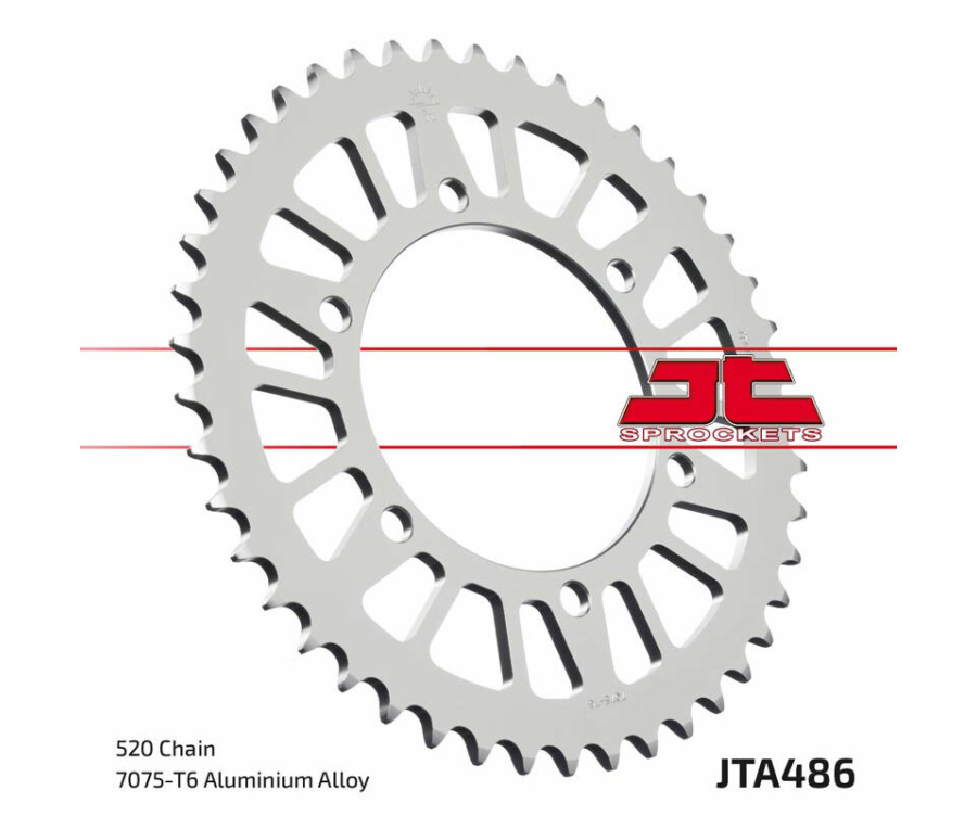 Couronne JT SPROCKETS aluminium ultra-light 486 - 520