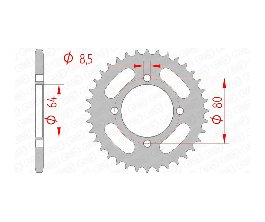 Couronne AFAM acier standard 12101 - 420