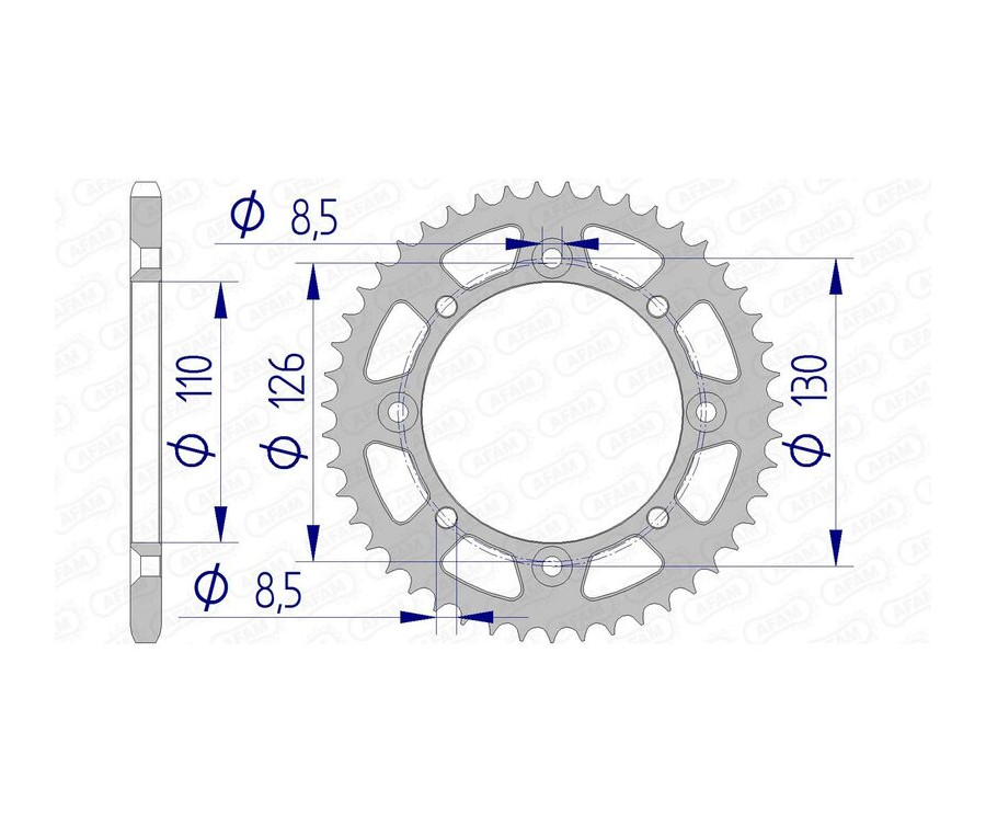 Couronne AFAM aluminium 17107420