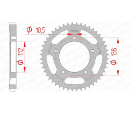 Couronne AFAM acier standard 12607 - 530 - 1074454001