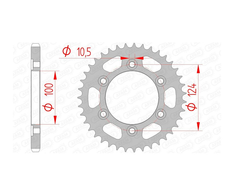 Couronne AFAM acier standard 50609 - 525