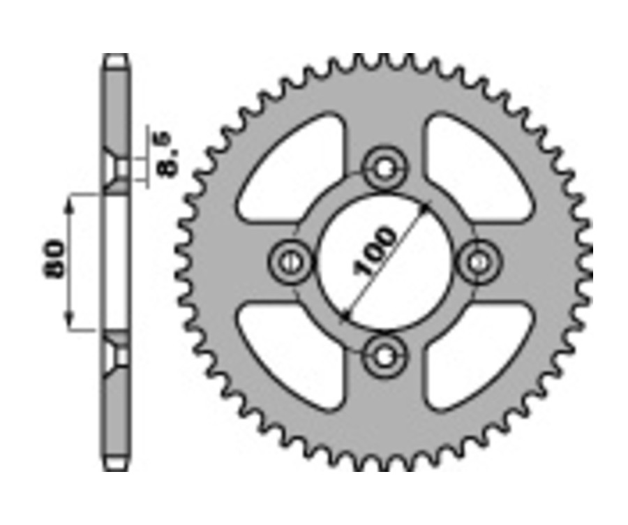 Couronne PBR acier standard 4351 - 428