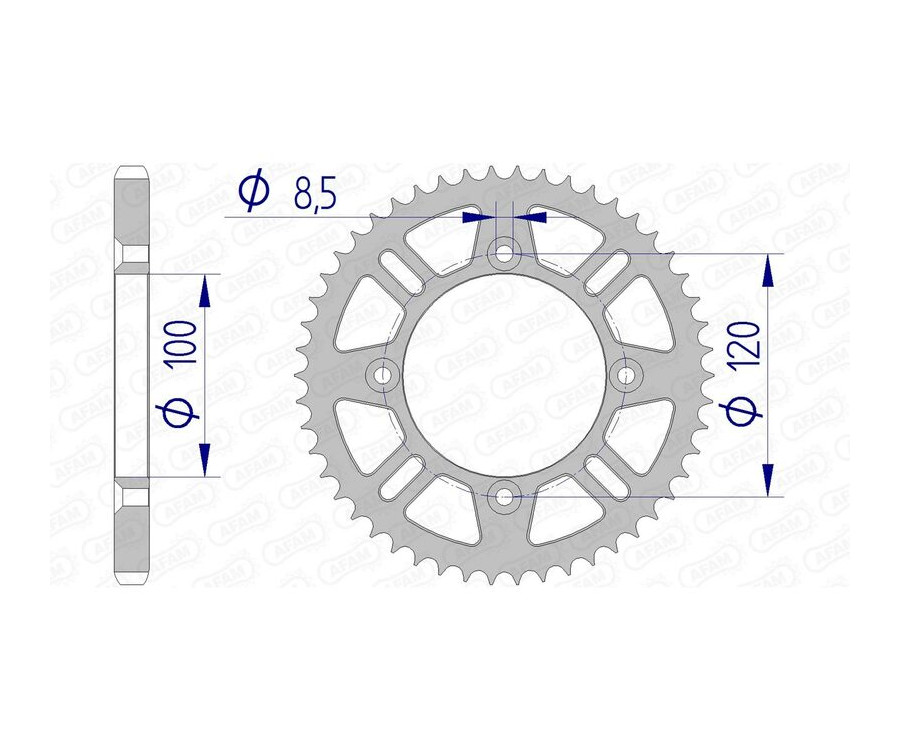 Couronne AFAM aluminium 15104 - 428