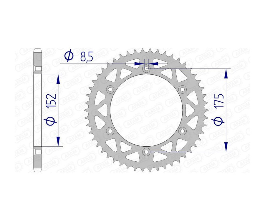 Couronne AFAM aluminium 13508 - 520