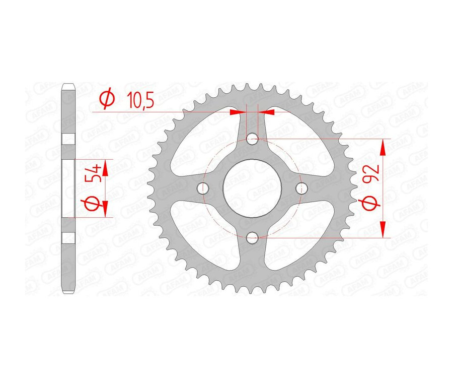 Couronne AFAM acier standard 12115 - 420