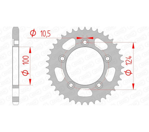 Couronne AFAM acier standard 50612 - 525 - 1074674001