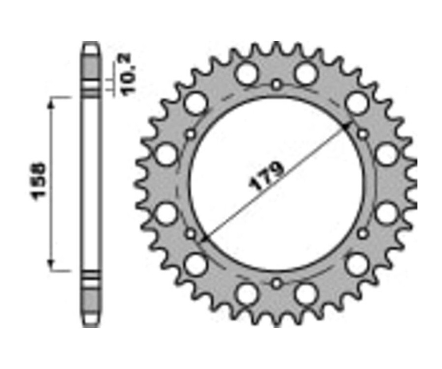 Couronne PBR acier C45 standard 4427 - 525