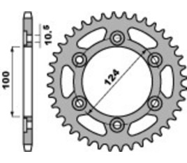 Couronne PBR acier C45 standard 1027 - 520 - 1075230004