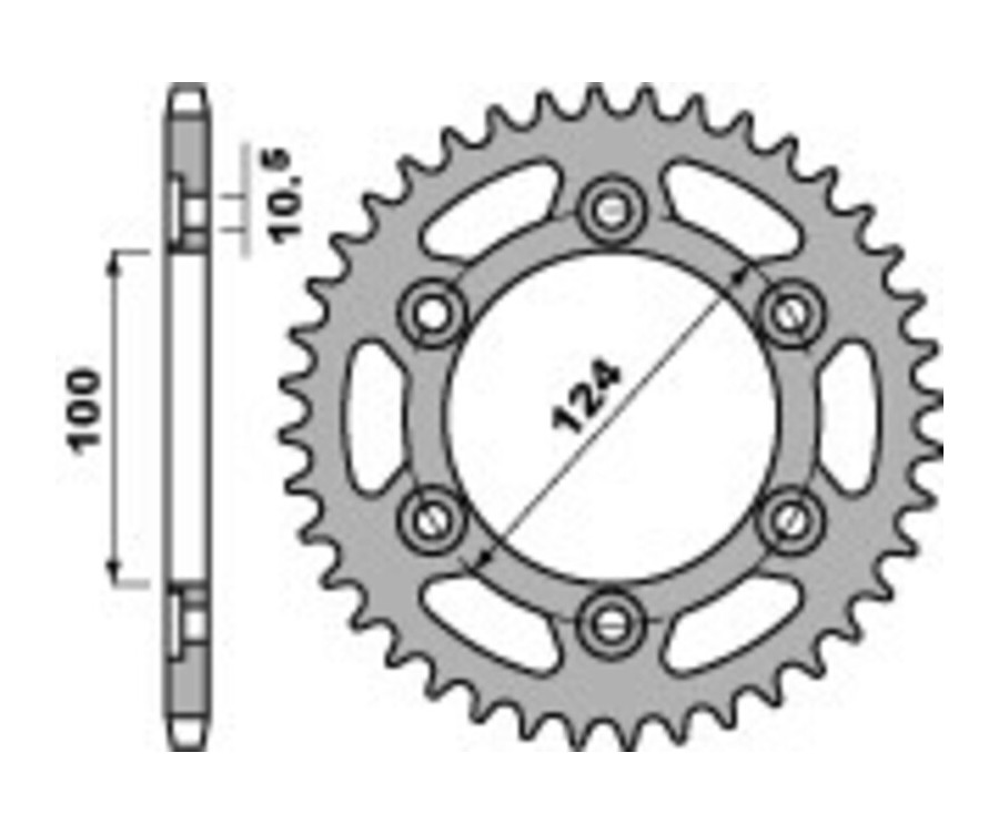 Couronne PBR acier C45 standard 1027 - 520