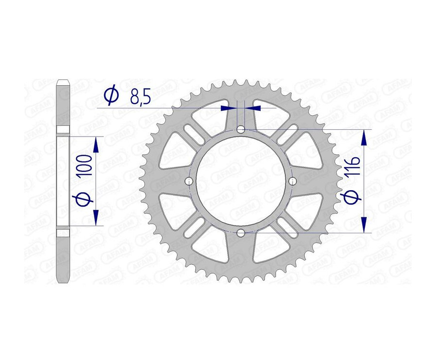 Couronne AFAM aluminium 17104420