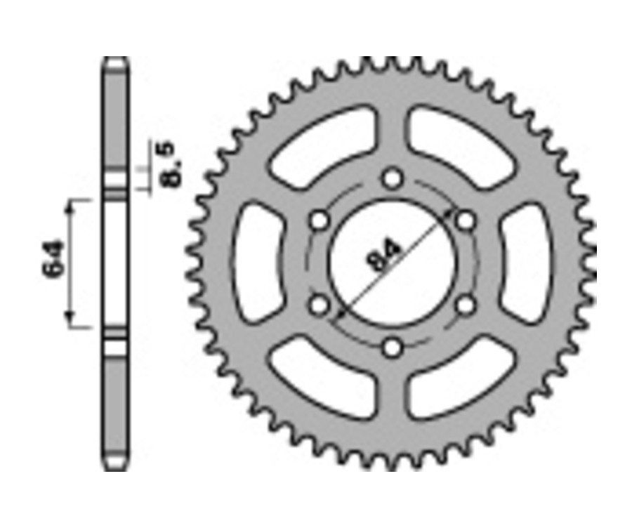 Couronne PBR acier C45 standard 809 - 428