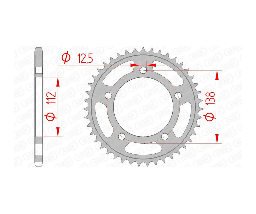 Couronne AFAM acier standard 10627 - 520