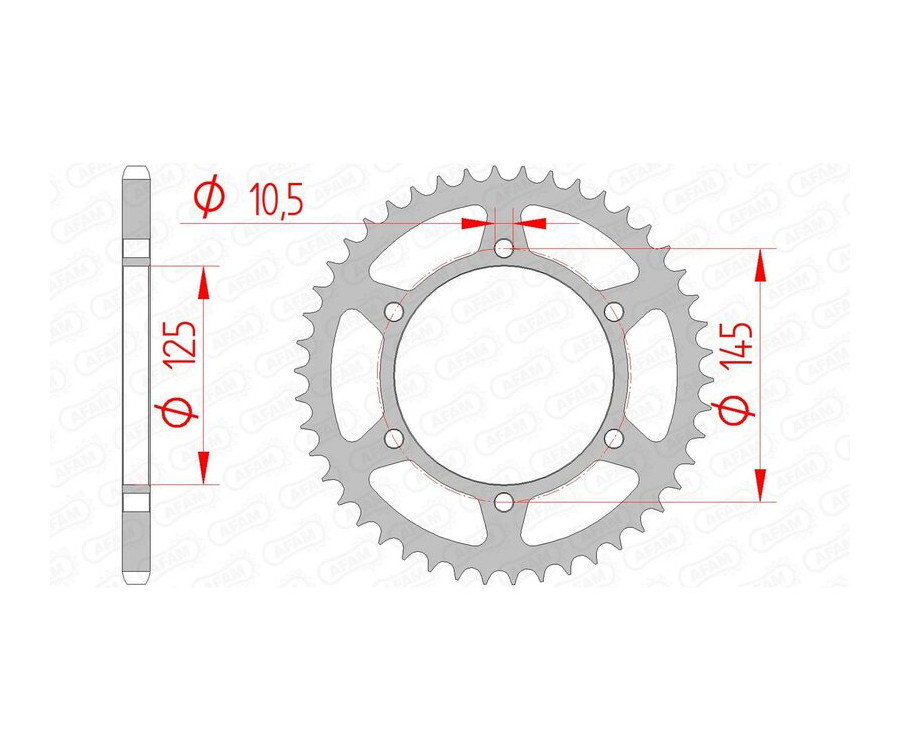 Couronne AFAM acier standard 12305 - 520