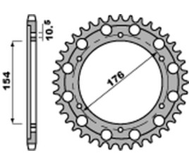 Couronne PBR acier C45 standard 4679 - 525 - 1075389001