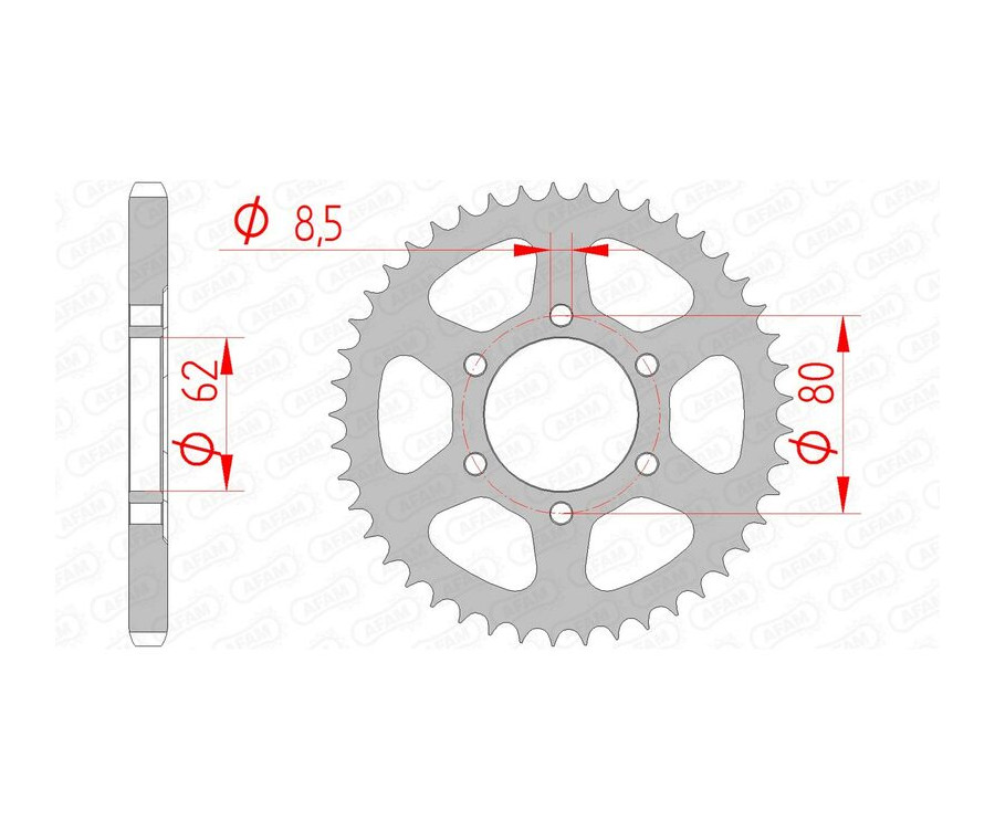 Couronne AFAM acier standard 12203 - 428