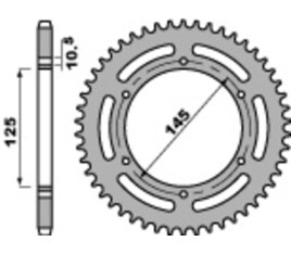 Couronne PBR acier C45 standard 866 - 520