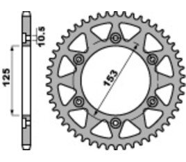 Couronne PBR acier C45 standard 288 - 520 - 1075536004