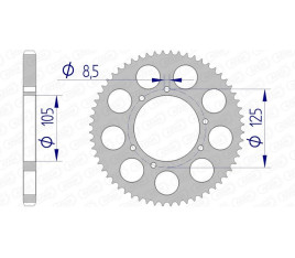 Couronne AFAM aluminium 48200 - 428 - 1074663002