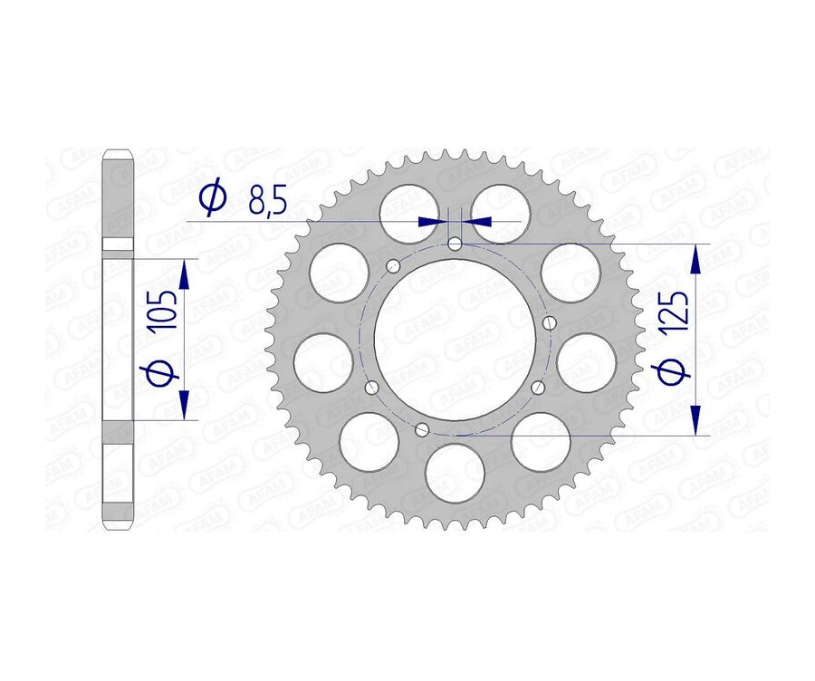 Couronne AFAM aluminium 48200 - 428