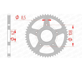 Couronne AFAM acier standard 92122 - 420 - 1074771001