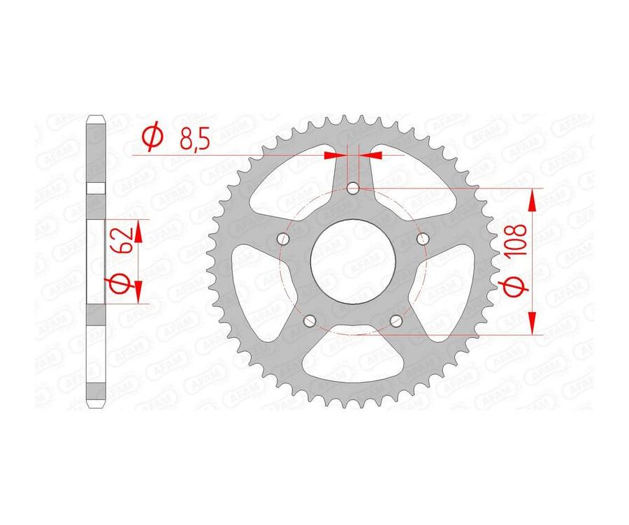 Couronne AFAM acier standard 92122 - 420