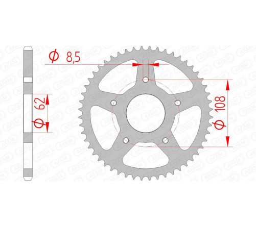 Couronne AFAM acier standard 92122 - 420 - 1074771001