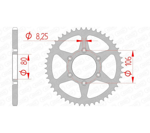 Couronne AFAM acier standard 35204 - 520 - 1074619002