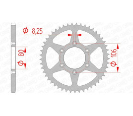 Couronne AFAM acier standard 35204 - 520