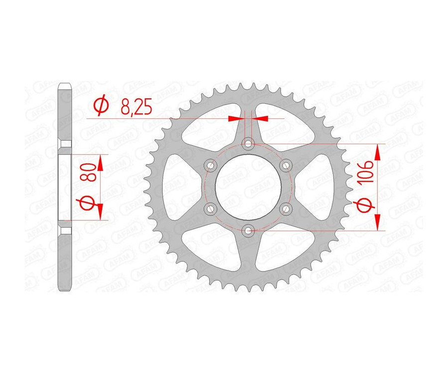 Couronne AFAM acier standard 35204 - 520