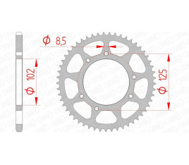 Couronne AFAM acier standard 41100 - 420 - 1074643002