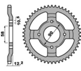 Couronne PBR acier C45 standard 273 - 428 - 1075492001