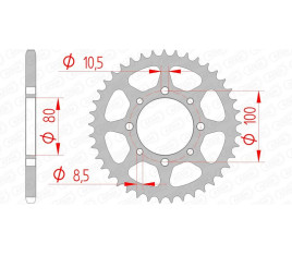 Couronne AFAM acier standard 14312 - 520 - 1074509001