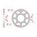 Couronne AFAM acier standard 14312 - 520