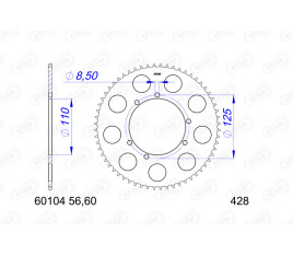 Couronne AFAM aluminium 60104 - 428 - 1074707003