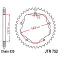 Couronne JT SPROCKETS acier 752 - 525