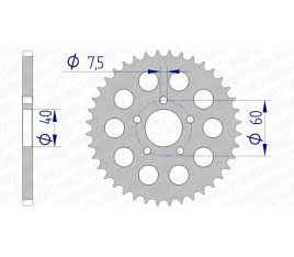 Couronne AFAM aluminium 72105 - 415 - 1074730001