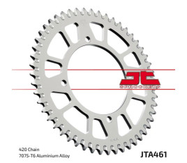 Couronne JT SPROCKETS aluminium ultra-light anti-boue 461 - 420