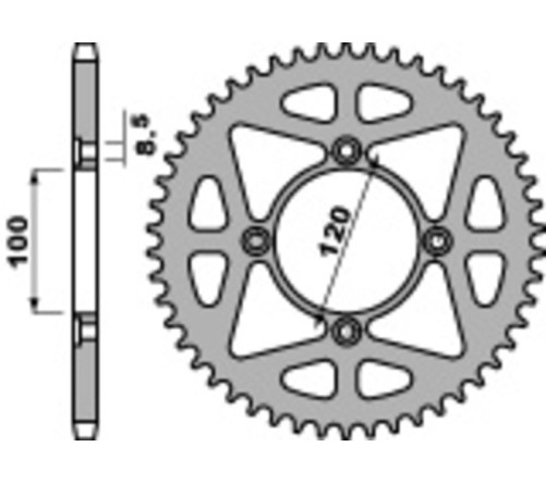 Couronne PBR acier standard 4478 - 428