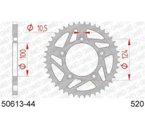 Couronne AFAM acier standard 50613 - 520 - 1074675001