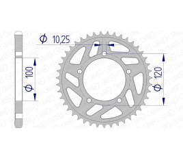 Couronne AFAM aluminium 36802 - 525 - 1074636003