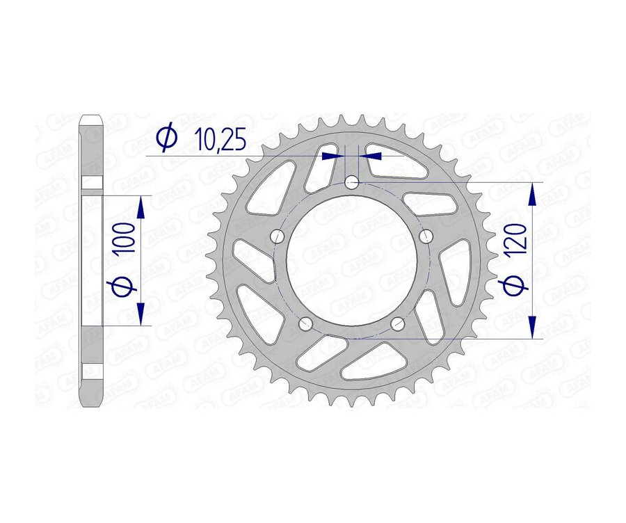 Couronne AFAM aluminium 36802 - 525