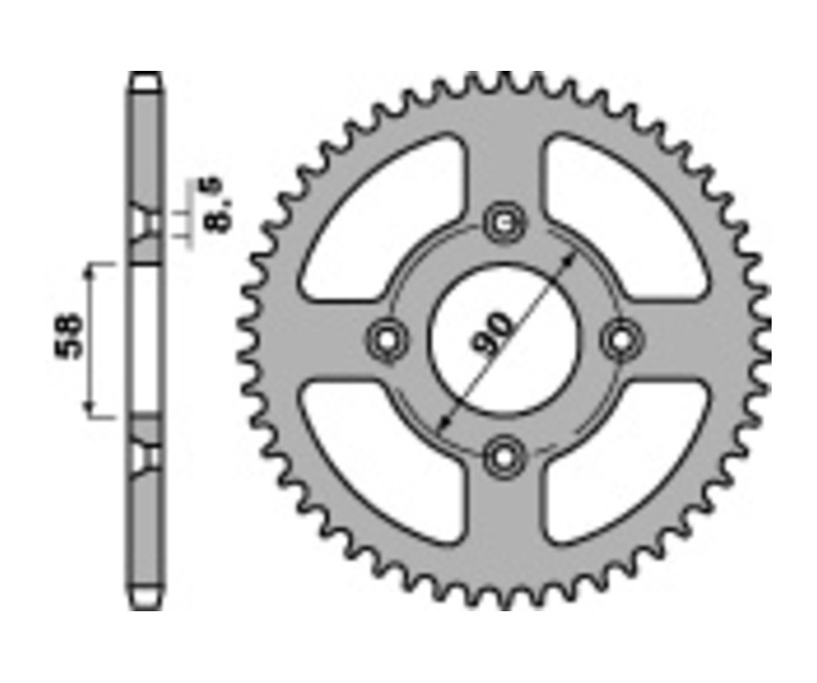 Couronne PBR acier standard 4463 - 420