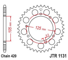 Couronne JT SPROCKET acier standard 1131 - 420