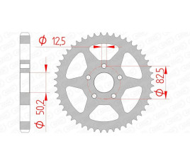 Couronne AFAM acier standard 92803 - 530 - 1074795002