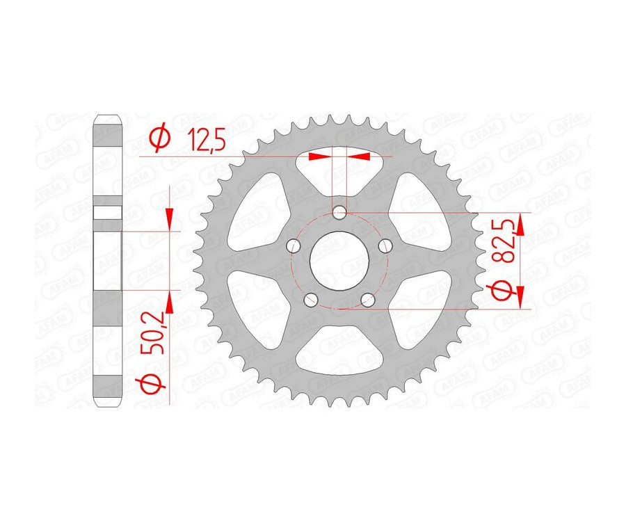 Couronne AFAM acier standard 92803 - 530