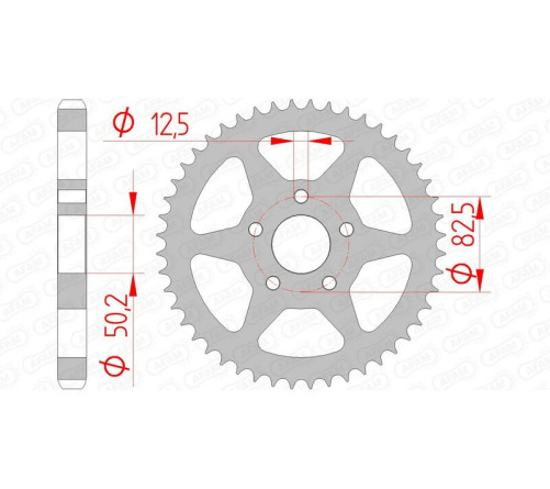 Couronne AFAM acier standard 92803 - 530 - 1074795002